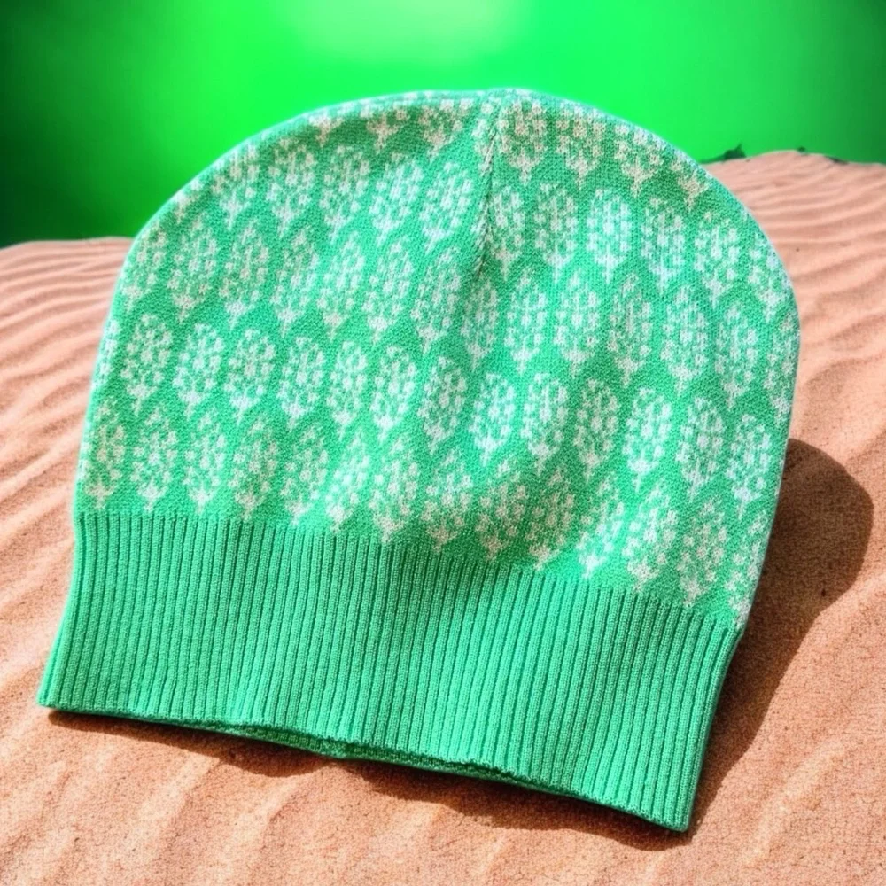 NWOT Free People Limitless Logo Beanie GREEN